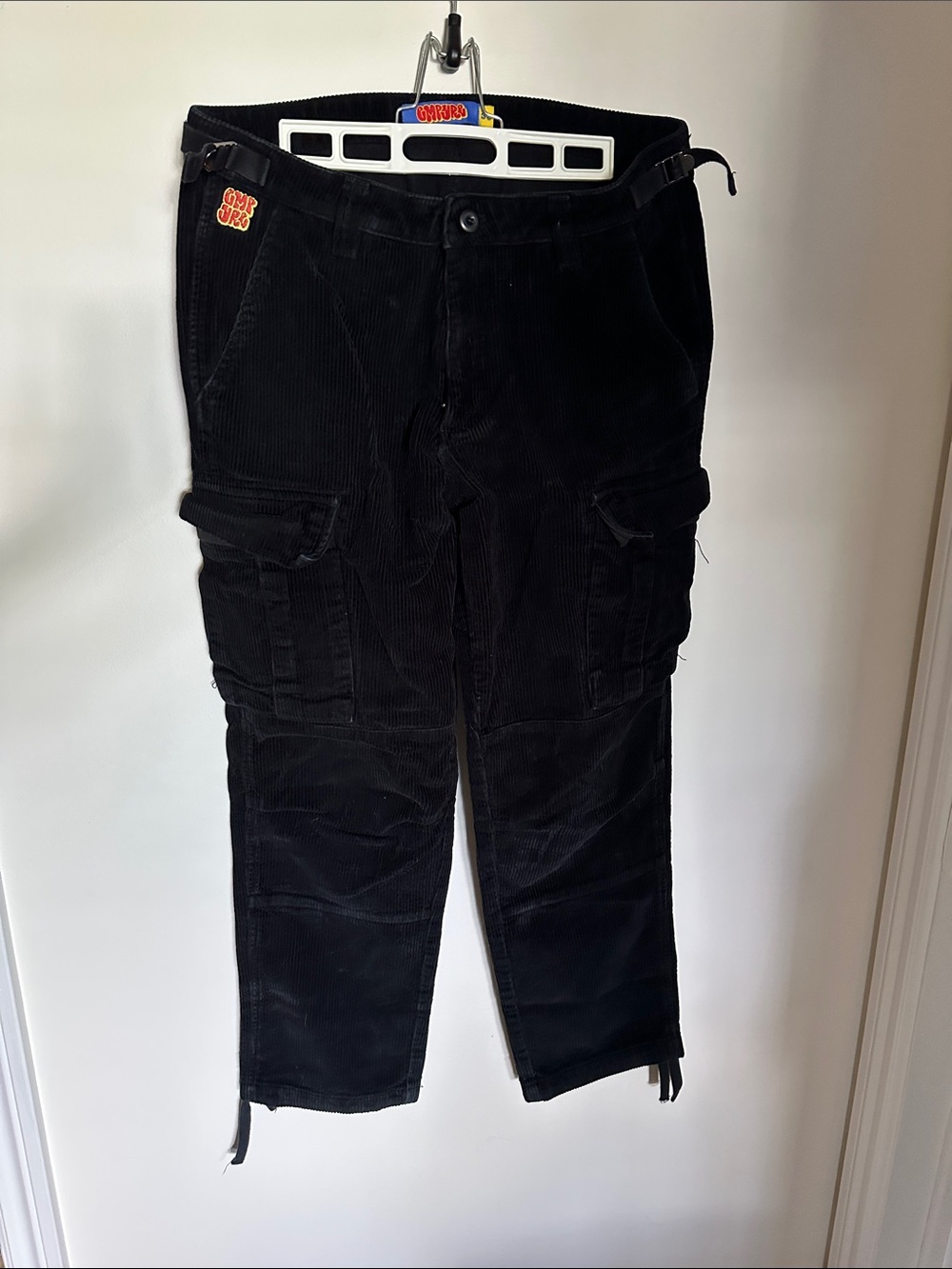 Empyre Black Corduroy Cargo Pants